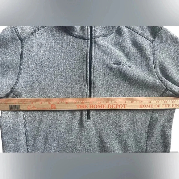 Eddie Bauer Fleece Quarter Zip Pullover Mens Large T - Picture 7 of 8